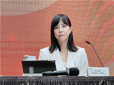 行政院發言人李慧芝。(鄭佑漢 攝)