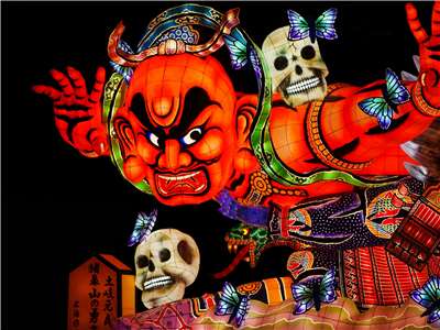 日本東北三大祭典青森睡魔祭核心陣容將現身2026台灣燈會。圖為《土岐元貞　豬鼻山的勇名》／林廣海／日本通運睡魔實行委員會（下町貴族、文總提供）