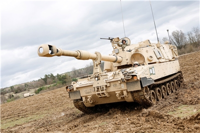 M109A7「帕拉丁」(Paladin)自走砲。(檔案照)