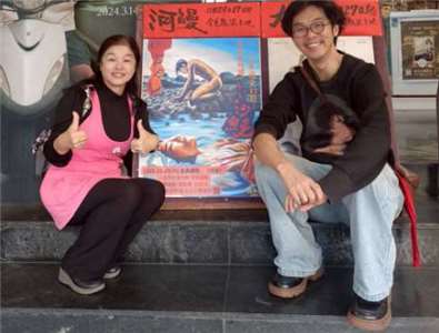 《河鰻》導演朱駿騰與名廣播主持人劉惠蓉合影