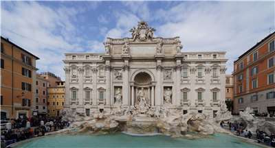 特雷維噴泉(Trevi Fountain)。(圖：維基百科)