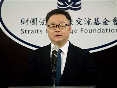 海基會祕書長羅文嘉12日表示，這次在新加坡的論壇主題聚焦地緣政治與台商全球布局，參與者的反應都相當熱烈 (央廣記者王照坤 攝)