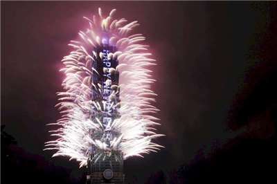 台北101煙火秀。資料照。