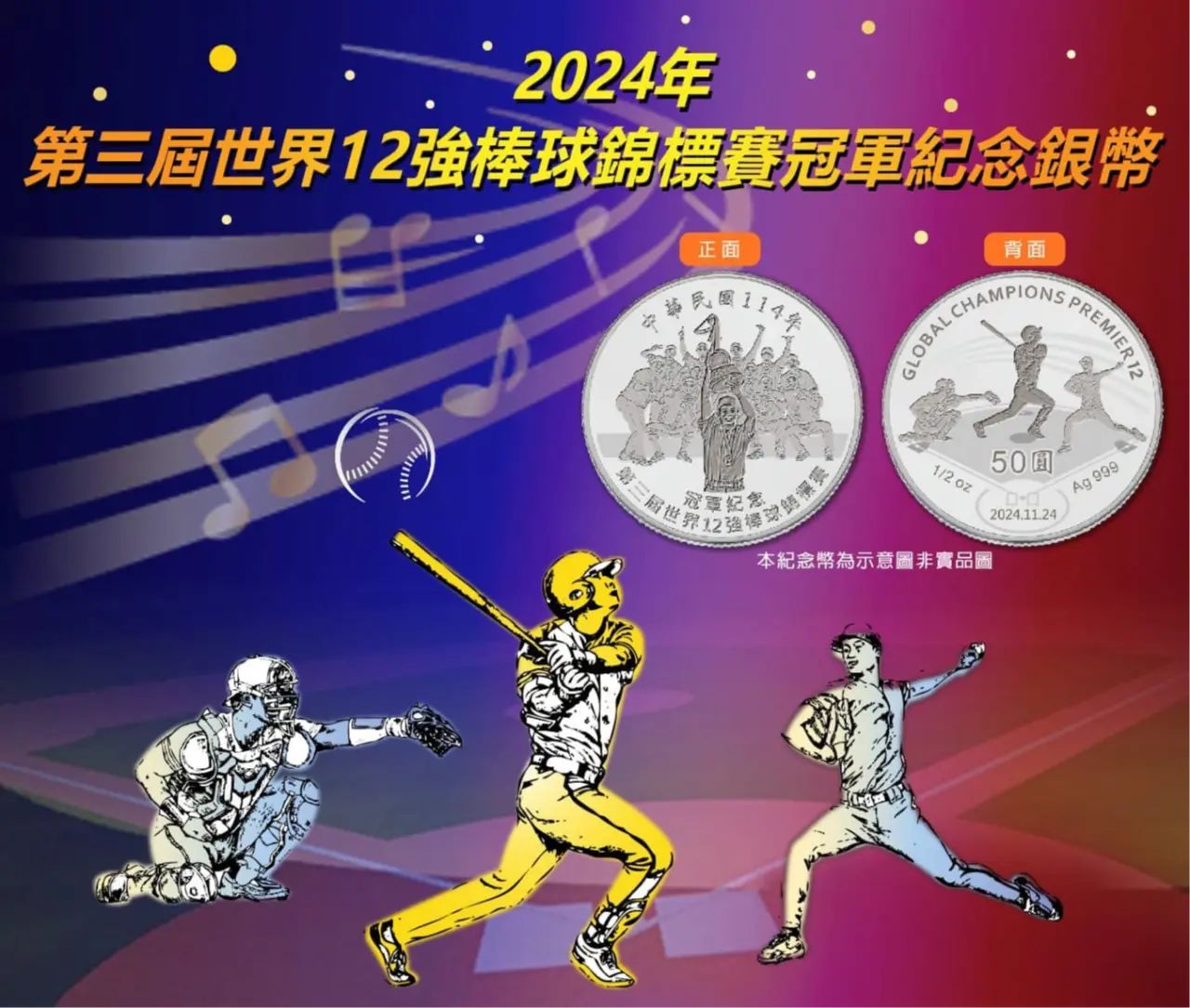 棒球12強奪冠紀念幣預購開跑售價1600元限量3.6萬枚-新聞-Rti 中央廣播電臺