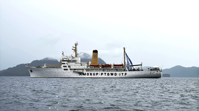 海事訓練船「奧卡號」（Kapitan Felix Oca）準備航往南海中業島海域，舉辦海上和平演唱會。