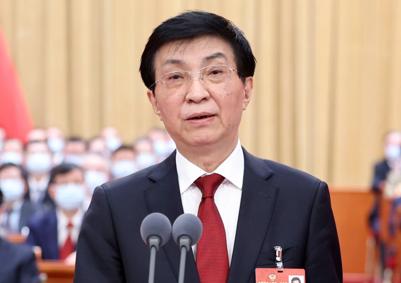 中國全國政協主席王滬寧。資料照。