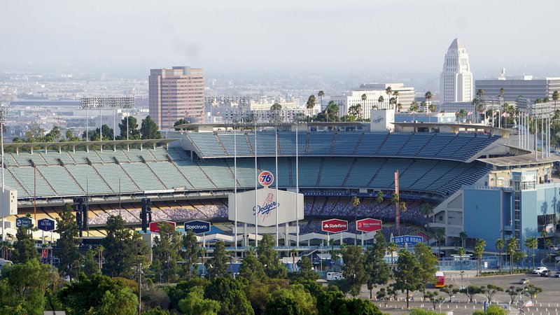 美國職棒大聯盟(MLB)洛杉磯道奇隊主場。(圖:中央社檔案照)