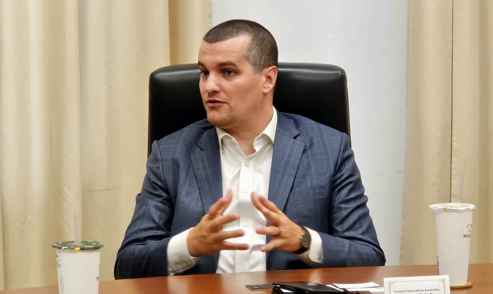 歐洲價值安全政策研究中心執行長楊雅嚳(Jakub Janda)。(資料照/歐陽夢萍 攝)