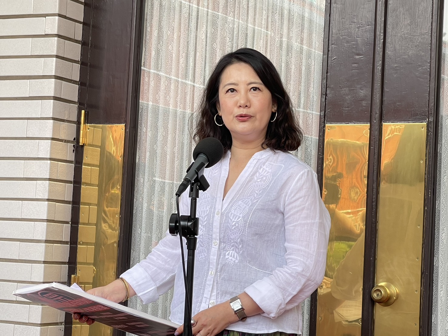 民進黨團幹事長吳思瑤表示，整個總預算之亂的因果非常清楚，藍白卻在上演加害者譴責受害者戲碼。(資料照/鄭佑漢 攝)