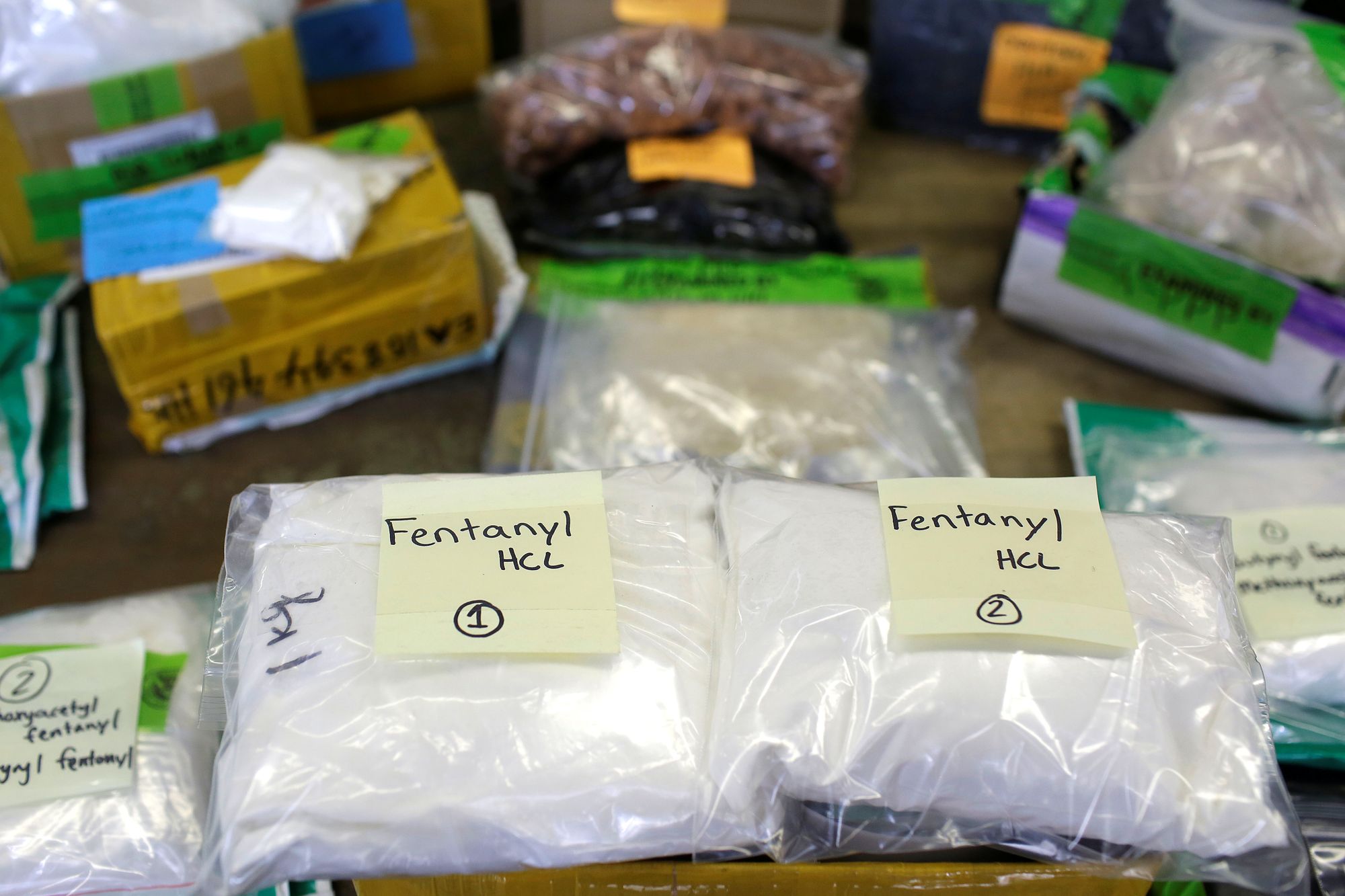 走私遭查獲的管制藥物芬太尼（fentanyl）。(檔案照)
