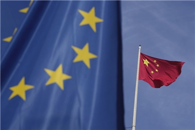 中國 歐盟 中歐關係 歐中關係 CHINA EU。(美聯社/達志影像)