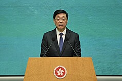 香港行政長官李家超表示，香港不會對美國實施報復性關稅。(圖：中央社)