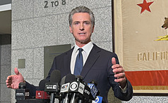 美國聯邦法官裁決川普部署國民兵違法，紐松表示這
是民主重要的一天。