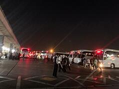 康承暄指當地巴士票供不應求，自己輾轉4小時才找到可前往伊朗西北部的車班。（受訪者提供） 

