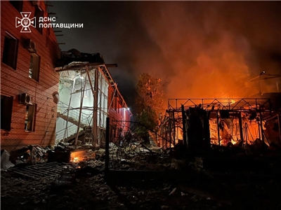 俄羅斯15日夜襲烏克蘭克列緬丘格(Kremenchuk)地區。圖為早前攻擊市區資料照。