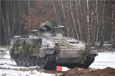 德國軍事採購負責人7日表示，德國武裝部隊有3年的時間來採購裝備，以應對俄羅斯可能對北約領土發動的襲擊。圖為裝甲戰車Marder 1A3資料照。