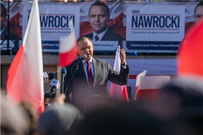 波蘭準總統納夫羅茨基(Karol Nawrocki)。(圖：Karol Nawrocki臉書)