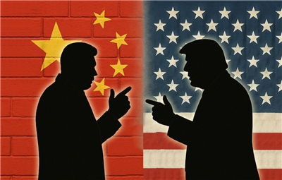 美中關稅戰 川普 習近平 美中關係。示意圖。(AI生成圖)