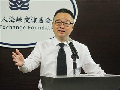 海基會祕書長羅文嘉20日表示，一定會用更大的耐心，將心比心去體會這些想要拿到中華民國公民身分的「國人」 (央廣記者王照坤 攝)