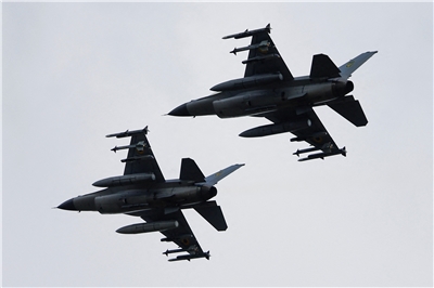 烏克蘭 F16 戰鬥機。資料照。