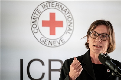 紅十字會國際委員會(ICRC)主席艾格爾(Mirjana Spoljaric Egger)。(AFP)