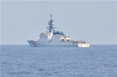 美國海岸防衛隊(Coast Guard)巡防艦史卓頓號(Stratton)。(圖：中央社)