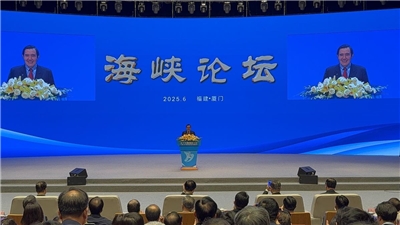 前總統馬英九15日出席今年在中國福建舉辦的第十七屆海峽論壇。 (圖：馬英九基金會提供)