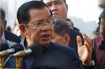 柬埔寨前總理洪森(Hun Sen)。 
