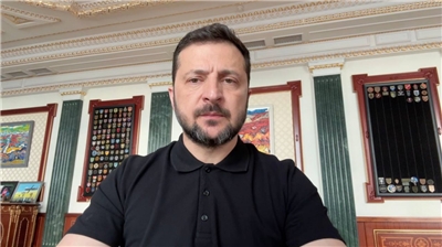 烏克蘭總統澤倫斯基(Volodymyr Zelensky)。 (圖:烏克蘭總統府)