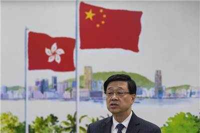 香港行政長官李家超。(美聯社/達志影像)