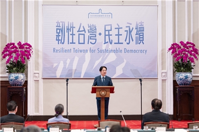 賴清德總統26日主持全社會防衛韌性委員會第4次委員會議。(圖：總統府)