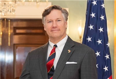 美國副國務卿藍道(Christopher Landau)。 (圖:X@DeputySecState)