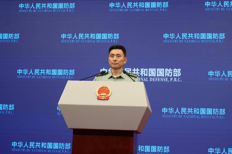 中國國防部發言人張曉剛。(圖：中央社)