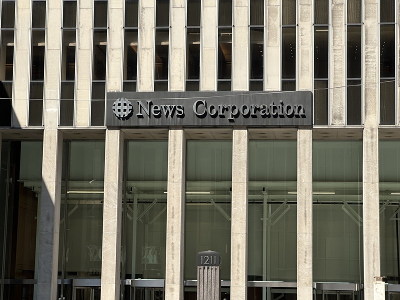 圖為位於紐約曼哈頓中城的新聞集團（News Corp.）總部。