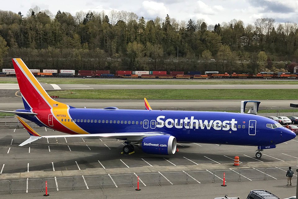 西南航空(Southwest Airlines)波音客機。示意圖。 (圖:波音公司)