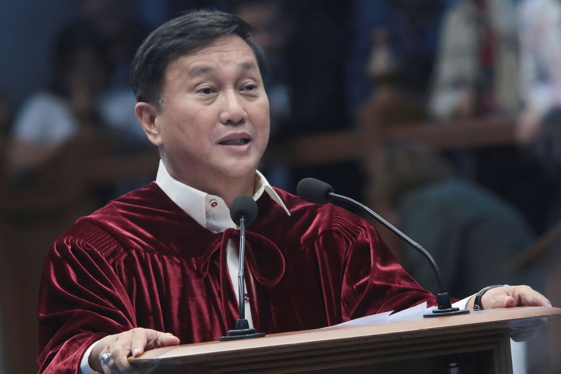 中國1日宣布制裁菲律賓前參議員杜連迪諾(Francis Tolentino)。資料照。(美聯社/達志影像)