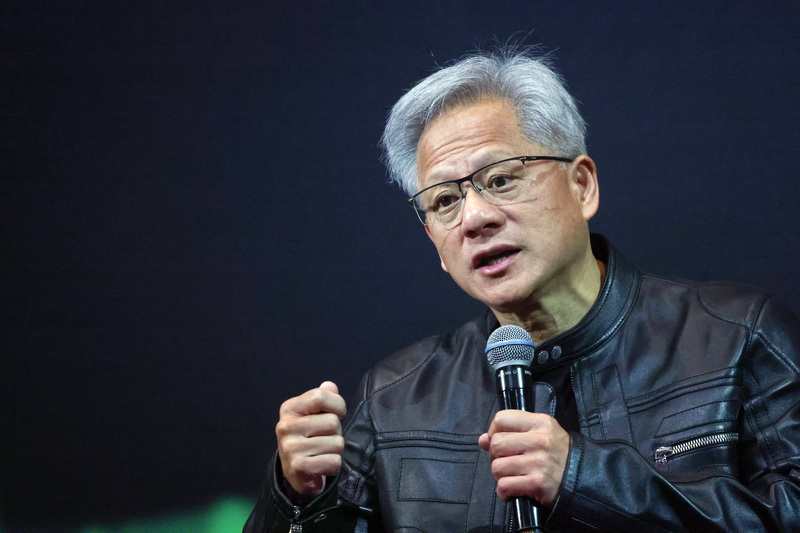 輝達(NVIDIA)創辦人暨執行長黃仁勳。(資料照片/CNA)