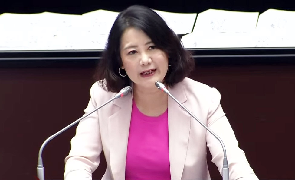 民進黨團幹事長吳思瑤4日在立法院會發言表示，國民黨團已經數次阻擋民進黨團所提的國安法案。(翻攝國會頻道)