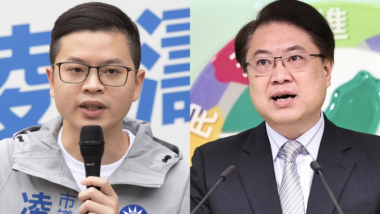 國民黨智庫副執行長凌濤(左)10日表示，普發現金必須納入特別條例；民進黨秘書長林右昌(右)對此批評，國民黨加碼普發現金是為了救罷免。資料合成照。(圖：中央社)