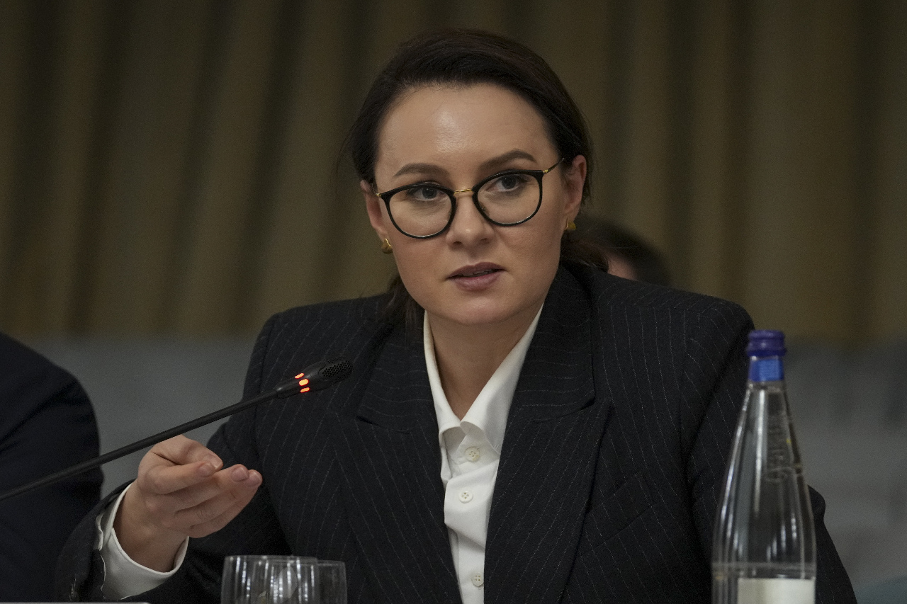 烏克蘭第一副總理兼經濟部長斯維里登科(Yulia Svyrydenko)出任為新任總理。(AP/達志影像)