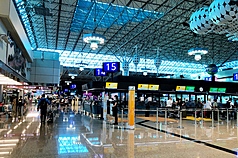 「漢光41號演習」實兵演練進入第5天，桃機公司提醒旅客應留意航班動態。圖為桃園機場資料照。
