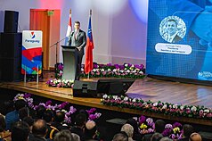 PD
巴拉圭總統潘尼亞重申挺台立場
巴拉圭總統潘尼亞（Santiago Pena，另譯：貝尼亞）
於當地時間14日與林佳龍共同出席「巴拉圭招商投資
說明會」，潘尼亞致詞重申堅定支持台灣的立場。
（外交部提供）
中央社記者楊堯茹傳真　114年7月15日
