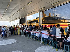 受到颱風薇帕影響，往返屏東離島小琉球航運業者宣布20日停航。
（泰富航運提供）