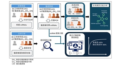 偏頭痛「血液預測模型」。(北榮提供)