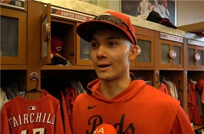 美國職棒辛辛那提紅人隊外野手費柴德。(資料照/中央社)