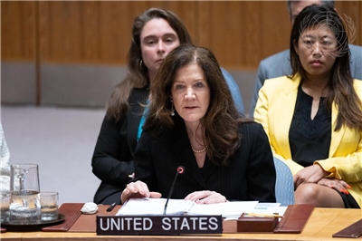美國代理駐聯合國大使多謝伊(Dorothy Shea)。 (UN Photo)