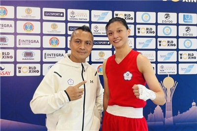 台灣「拳擊精靈」吳詩儀5日在WB盃哈薩克拳擊賽奪得銅牌。 (圖:中華拳擊協會)