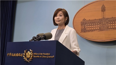 總統府發言人郭雅慧。（劉玉秋 攝）