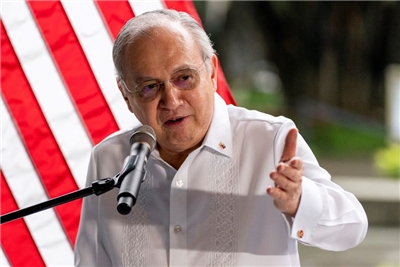 菲律賓駐美大使羅慕德斯(Jose Manuel Romualdez)(資料照)(路透社/達志影像)