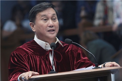 中國1日宣布制裁菲律賓前參議員杜連迪諾(Francis Tolentino)。資料照。(美聯社/達志影像)